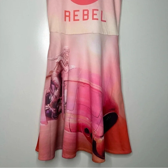 WeLoveFine by Goldie Star Wars Rebel Scuba Sleeveless Hooded Dress Size Small - Picture 6 of 12